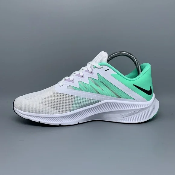 Nike Quest 3 White Green‎ Running Shoes CD0232-111 Women's Sz 8.5 - Picture 6 of 10